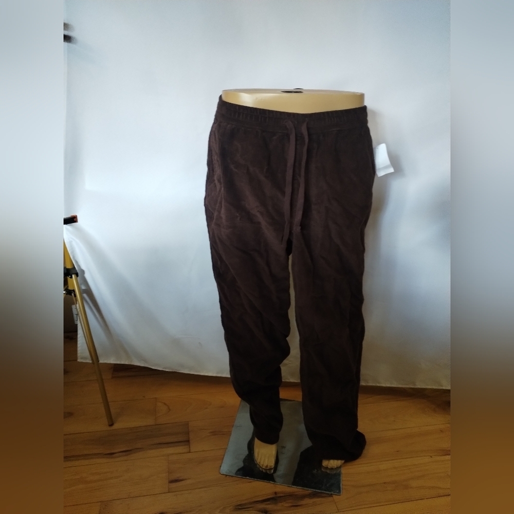 Zumiez Brown Corduroy Loose Fit Skate Pants Men’s Size Large Y2K Streetwear